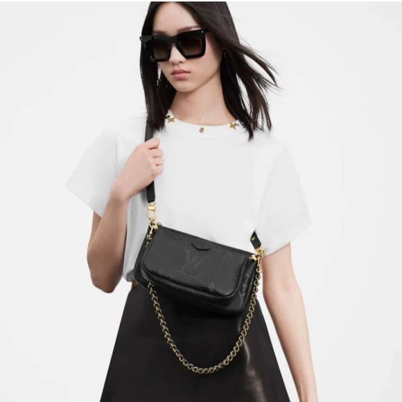 Louis Vuitton Multi Pochette black Monogram Empreinte Noir Large - Picture 12 of 16